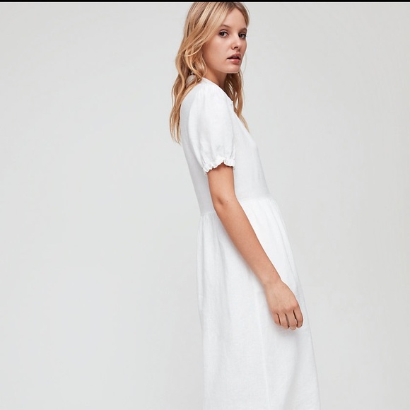 ARITZIA Wilfred Naeva Linen Button Front Dress S - Picture 2 of 16